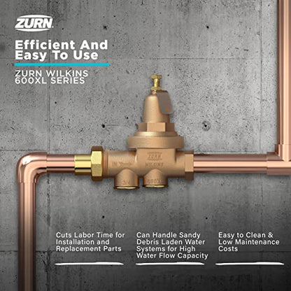 Zurn Wilkins 112-600XL 1-1/2" 600XL Water Pressure Reducing Valve - size: 1.5 Inch
