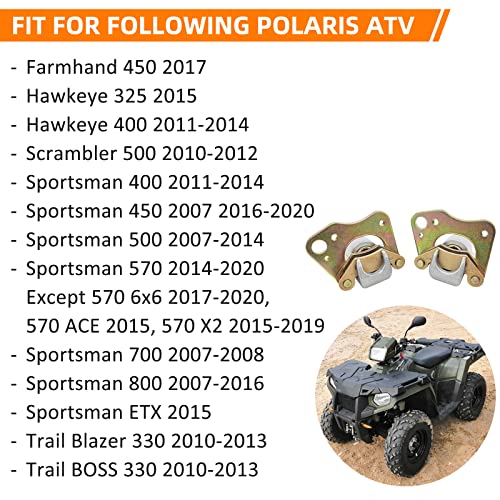 Front Left Right Brake Caliper Assembly for Polaris ATV Trail BOSS 330 Trail Blazer 330 Hawkeye 325/400 Scrambler 500 Sportsman 400 450 570 800 1911540 1911541