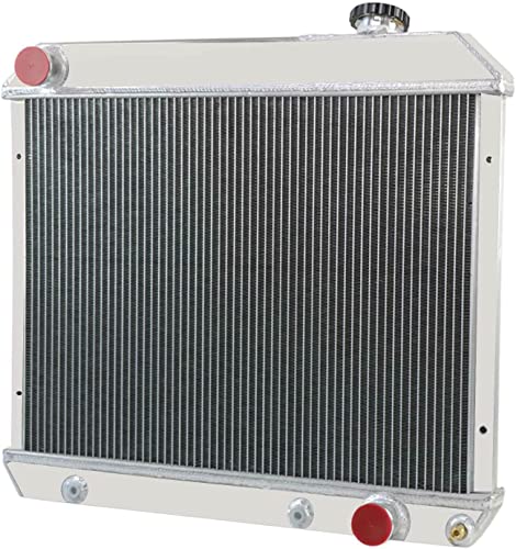 Direct Replacement for 1963-1966 1964 1965 Chevy C10 C20 C30 Pickup Truck V8 Aluminum Radiator (3-Row) (3-Row Radiator) - size: 3-Row