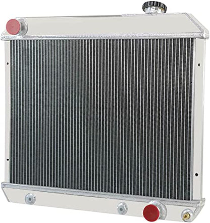 Direct Replacement for 1963-1966 1964 1965 Chevy C10 C20 C30 Pickup Truck V8 Aluminum Radiator (3-Row) (3-Row Radiator) - size: 3-Row