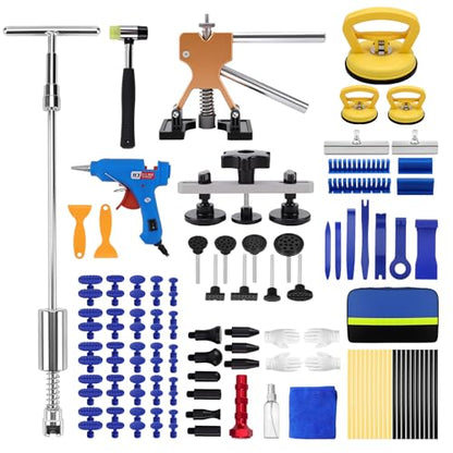 128Pcs Paintless Dent Puller Kit Auto Refrigerator Door Ding Removal Tools