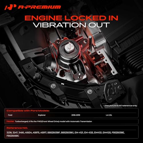 A-Premium Engine Motor and Transmission Mount Kit, with Torque Strut Mount - style: 3PCS - Automatic, FWD, Turbocharged