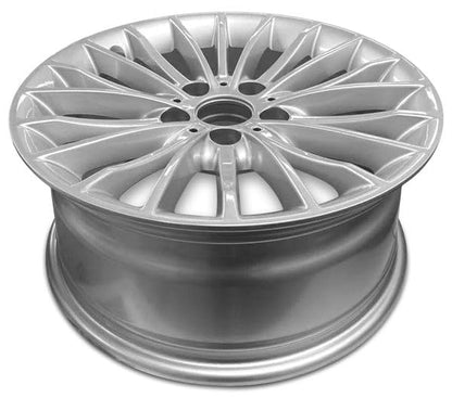 New OEM Replacement Wheel for 2012-2018 BMW 320i 17x7.5 inch Aluminum Rim Painted Silver Fit 235/65R17