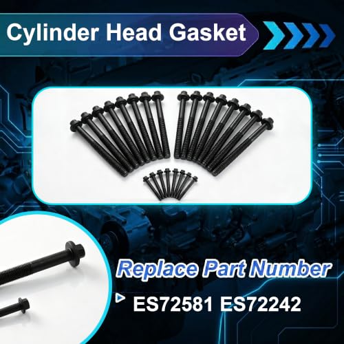 6.4 Head Gasket Set w/Head Bolts Fit For Ford 08-10 HS26565PT - size: 6.4 Head Gasket Set w/Head Bolts