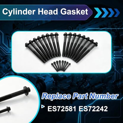 6.4 Head Gasket Set w/Head Bolts Fit For Ford 08-10 HS26565PT - size: 6.4 Head Gasket Set w/Head Bolts