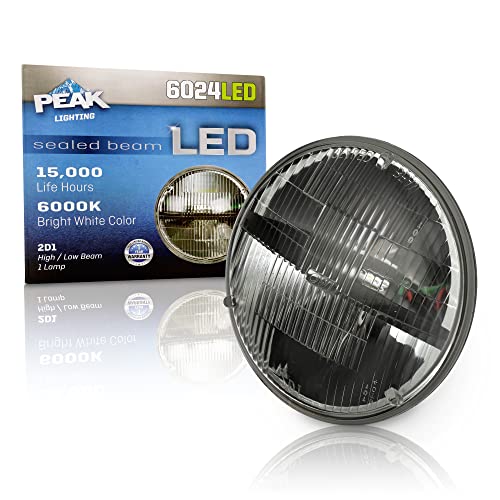 PEAK H6024 Sealed Beam 6000K LED Headlight - Pack of 1
