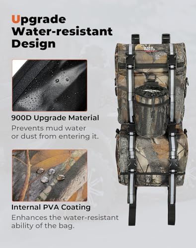 KEMIMOTO ATV Fender Bag Water-resistance Bags With Drink Holder Camo - color: Camo