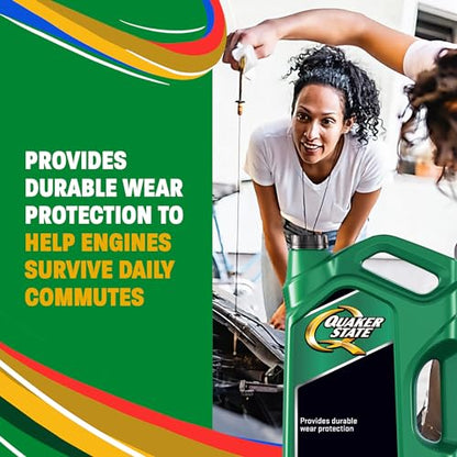 Quaker State Motor Oil, 10W-30, 1 Quart (6 Pack)