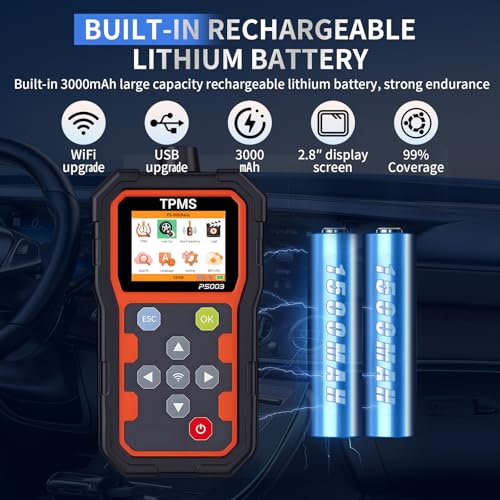 TPMS Diagnostic Programmer, OBD2 Code Reader, Key Frequency Detection