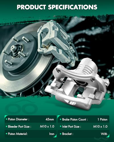 SCITOO - Rear Disc Brake Calipers Assembly with Bracket For Cadillac - size: Rear[18B5118 & 18B5119]