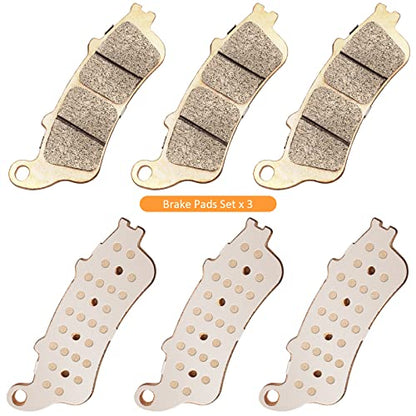 Brake Pads Front Rear Sintered for Honda VTX1800 Fury Interstate Sabre Stateline 1300-ABS VT1300 Shadow Aero 750-ABS VT750