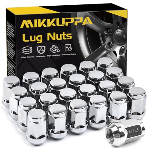 MIKKUPPA M14x1.5 Lug Nuts,Replacement for Ford Chevy Aftermarket Wheel Nuts - color: Chrome, size: M14x1.5