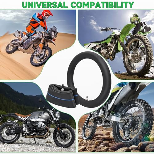 2.50/2.75-14"(60/100-14) Motorcycle Inner Tube TR4 Staight Valve Stem Tire Tube for 110cc 125cc Tyre Tubes CRF70 CRF110 XR70 KLX110 TTR90 PW80 RM65 Off Road Motocross Heavy Duty Inner Tire - size: 2.50/2.75-14" 2pcs