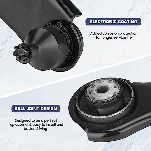 Front Lower Control Arms w/Ball Joints Assembly Fit for Dodge Grand Caravan 08-20 Chrysler Town & Country 08-16 Ram C/V 12-15 Volkswagen for Routan 09-14 -2pc MS251001 MS251002