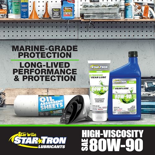 STAR BRITE Star Tron High Viscosity 80W90 Lower Unit Gear Lube - size: 32 Oz Quart, style: 80W-90W Mineral