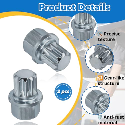 ABC0/10PT Wheel Lock Nut Key, 2 PCS