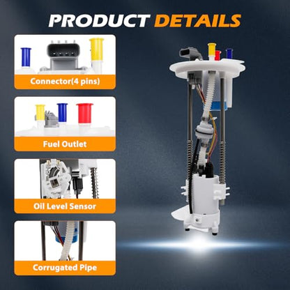 E2434M Fuel Pump Module Assembly Suitable for 2004-2008 F-150 4.2L/4.6L/5.4L OE FG0845 4L3Z9H307CF 2202-420425 - size: E2434M-size: 43cm