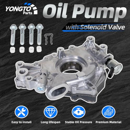 Oil Pump with Solenoid Valve 12686433 Compatible with Chevy Silverado 1500
