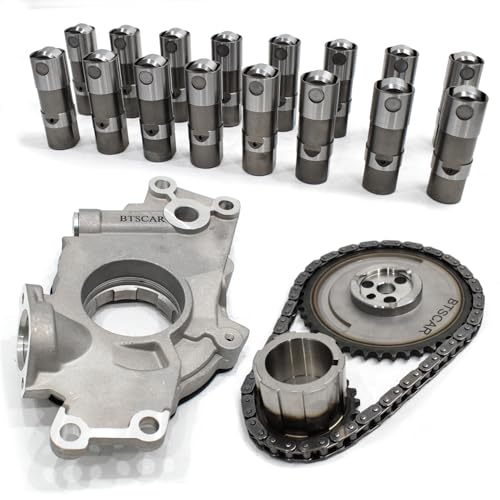 Replace Truck Camshaft Lifters Kits for 1997-2013 GM/Chevrolet Gen 3/4 LS 4.8/5.3/5.7/6.0/6.2 V8 LSx Engine, Includes LS Cam Kit for 5.3, Oil Pump, Timing Chain, Springs, Pushrods - color: With Timing Chain & M295 Oil Pump