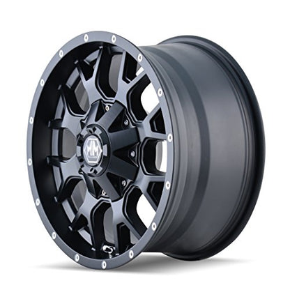Mayhem Warrior 8015 Wheel with Matte Black Finish (17x9"/12x139.7mm)