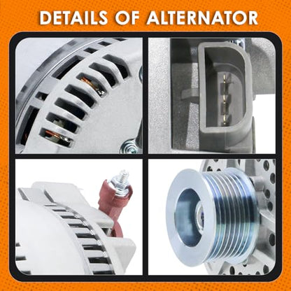 DynaVim Parts New Alternator Fit for Ford F150 1997-2001 Expedition 5.4 4.6 - size: 7791N