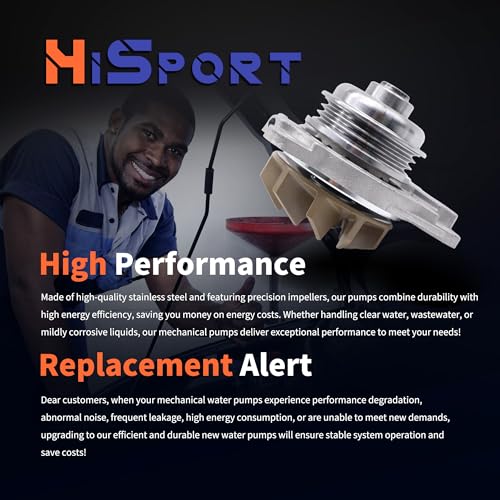 HiSport 9L8Z8501A Engine Water Pump with Gasket