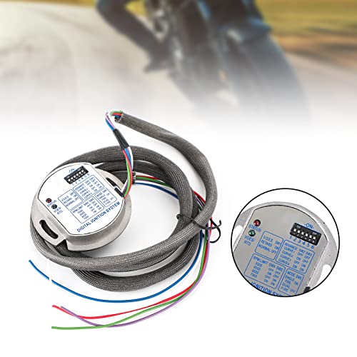Topteng Motorcycle Single Fire Electronic Ignition Module fits for Harley Evolution, Ultima, Revtech, Shovelhead, & any Evolution