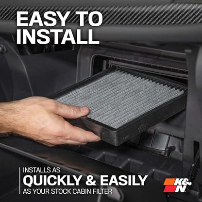 K&N LIFETIME Cabin Air Filter: Washable, Clean Air for your Cabin, VF2065