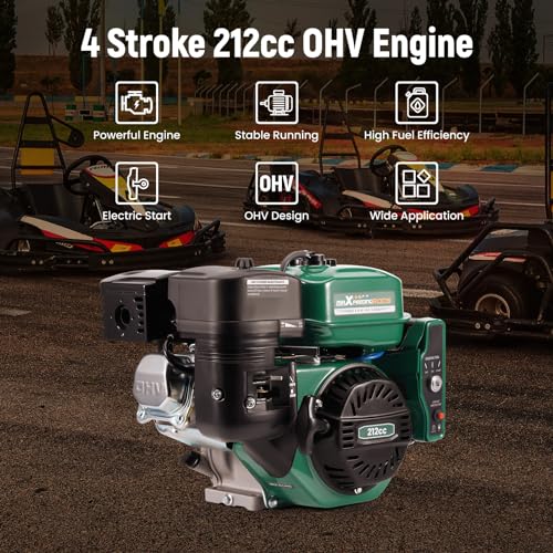 maXpeedingrods 7HP 212cc Gas Engine, Electric Start 4 Stroke OHV - style: 212cc+Electric Start