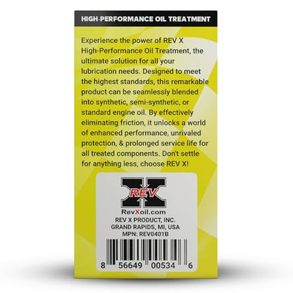REV X High Performance Oil Additive - 4 fl. oz. (4 Pack)