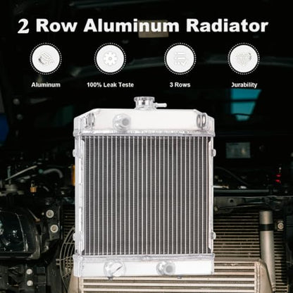 Aluminum 2 Row Radiator Compatible with Artic Cat Prowler 550, 700 TRV 700 550 450 0413205 All Aluminum Core Radiator