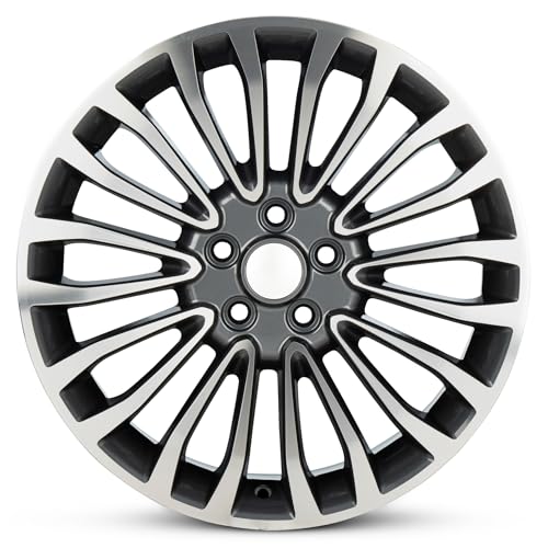 For 2017-2018 Ford Fusion 18 Inch Machined Face Gun Metal Rim - OE Direct Replacement - Road Ready Car Wheel