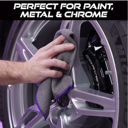 VIKING Microfiber Cleaning Cloth for Car Wax Removal, 16 x 16 Inch, 3 Pack