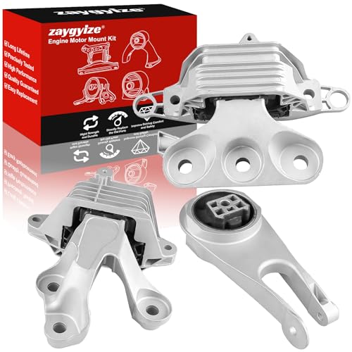 3Pcs Engine Mount Fit for 2016-2018 Chevrolet Malibu 1.5L L4 - size: 2016-2018 for Chevy Malibu 1.5L L4 Auto Trans Only