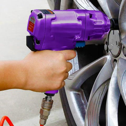 1/2-Inch Aluminum Air Impact Wrench - High Torque 1450 ft-lbs - Heavy Duty Twin Hammer，8-Piece CR-V Steel Impact Socket Set ，Heavy Duty Pneumatic Impact Wrenches for Automotive Repair - style: 1/2-Inch/1450 ft-lbs(Plastic Steel Enclosure)