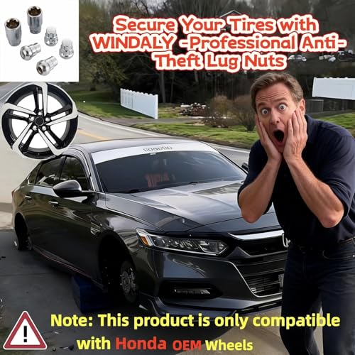 Wheel Lock Lug Nuts, Compatible with Honda/Acura US Models