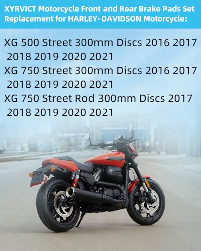 XG500 XG750 Brake Pads for Harley Davidson, Ceramic