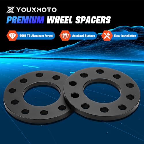4PCS 5x5/5x120 Wheel Spacers 12mm Hub Fit for Chevy Camaro 82-02, Corvette 84-21, Durango 11-21, Commander 06-10, Wrangler 07-21, 5x127 Fit for BMW 128i 135i 318i 323Ci 325i 328i M3 M5 M6 Z3 Z4 Z8