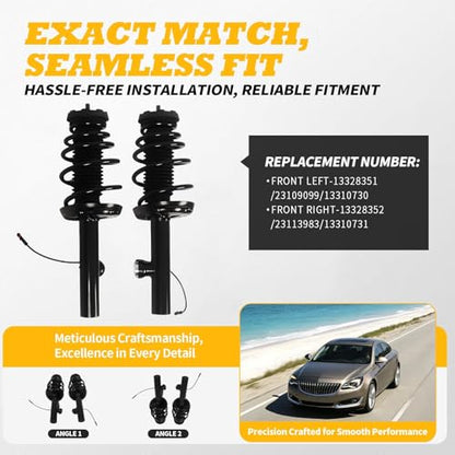 Front Electric Shock Absorber Struts Compatible with Regal 12-17