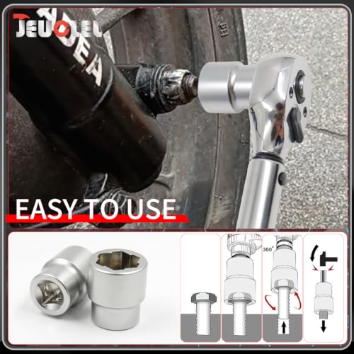 11PCS Metric Bolt Extractor Kit, 3/8" Drive Nut Remover Socket Tool - color: 11 Pcs Lug Nut Extractor 3/8 Inch Drive