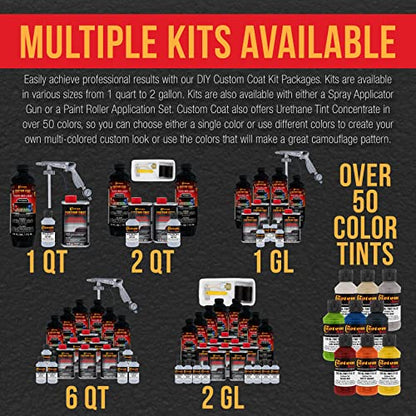 Custom Coat Light Gray Spray-On Urethane Truck Bed Liner Kit, 2 Quarts