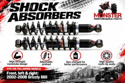 Monster Front Shocks for Yamaha Grizzly 660 2002-2008