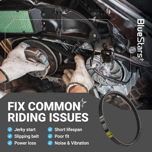 BlueStars 729-17.7-30 Racing CVT Drive Belt - Fits 125cc 150cc GY6 Engine - size: 729-17.7-30