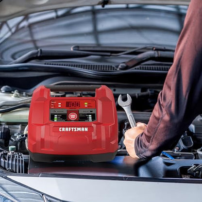 CRAFTSMAN 6A Car Battery Charger & Maintainer, 6V/12V – CMXCESM253