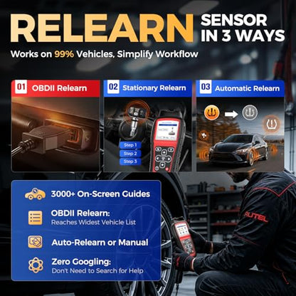 Autel MaxiTPMS TS508WF KIT, TPMS Programming Relearn Tool, Lifetime Update