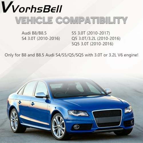Cold Air Intake System Compatible with 2010-2016 Audi B8/B8.5 Q5 S4 S5 SQ5 3.0T V6 Increases Horsepower & Torque - size: 10-16 Audi S4/S5/Q5 B8 B8.5 3.0T