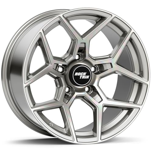 RockTrix RT105 18 inch Wheel, 18x9, 5x150, 12mm Offset, Machined Silver - color: Machined Silver, size: 18x9 -12mm offset