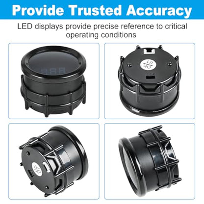 2inch 52mm Oil Pressure Gauge 0-150 PSI DC12V Press Gauge Meter Kit - color: Oil Pressure Gauge