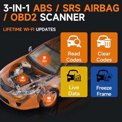 FOXWELL NT630 Plus ABS/SRS OBD2 Scanner, ABS Auto Bleed, Oil EPB SAS Resets