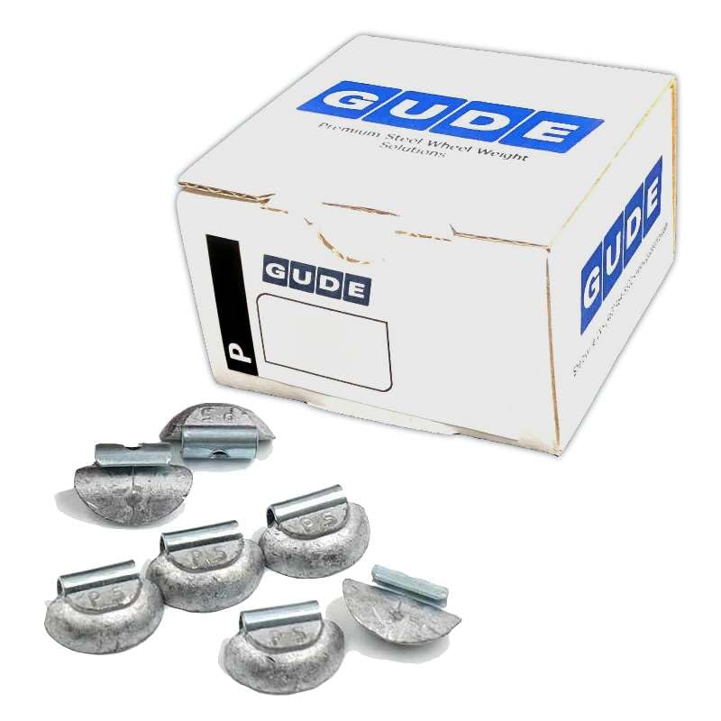 Generic GUDE Tire Wheel Weights REG P Type (Fe) Coated Steel Spring Steel Clip On - Choose Size - 25 Pack (0.50 oz) - size: 0.50 oz
